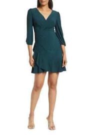 NWT Eliza J Womens Surplice Neck Drapey Mini Dress GREEN SIZE 8 eBay at eBay