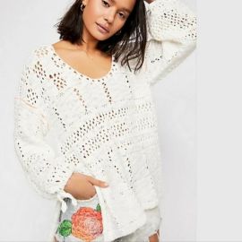 NWT Free People Flower Child Knit Tunic Sweater XS eBay at eBay