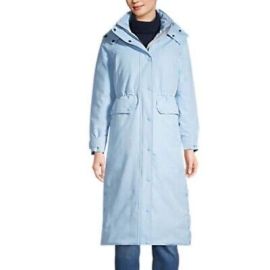 NWT Lands End Womens Soft Blue Haze Expedition Down Maxi Coat 3X PLUS eBay at eBay