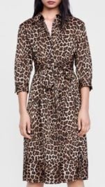 NWT NEW ZARA Leopard Print Tie Midi Dress Sz Medium Maxi Mini Shirt Skirt Top eBay at eBay
