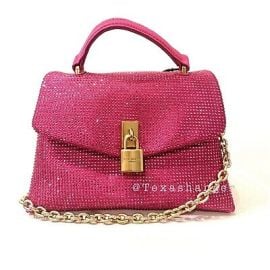 NWT Ted BakerPoppy Mini Satchel Bag Hot Pink Crystal eBay at eBay