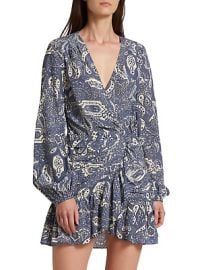 NWT Veronica Beard Erinne Paisley Minidress - Indigo Multi Size 0 MSRP 59800 eBay at eBay