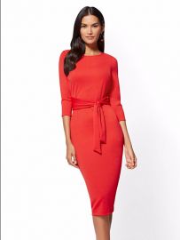 NY Deals Tie Front Sheath Dress by New York & Company at NY&C