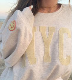 NYC Patch Crew Neck Sweatshirt by Starfit at Starfit