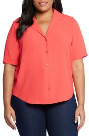 NYDJ Gabrielle Camp Shirt at Nordstrom