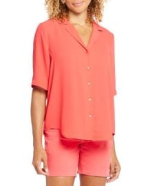 NYDJ Gabrielle Short Sleeve Blouse Bloomingdales at Bloomingdales