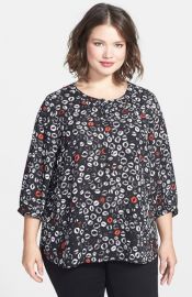 NYDJ Lip Print Top at Nordstrom