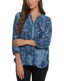 NYDJ Pintuck Blouse Bloomingdalex27s Women at Bloomingdales
