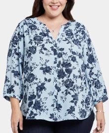 NYDJ Plus Size Pintuck Blouse - Macys at Macys