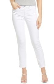 NYDJ Sheri Side Slit Slim Ankle Jeans at Nordstrom