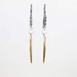 NadeanDesigns Diamond spike earrings at Etsy