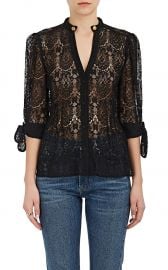 Nadege Corded Lace Blouse by Maison Mayle at Barneys