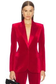 Nadine Merabi Beatrice Blazer In Red at Revolve