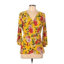 Naif Floral Print Wrap Top at Walmart