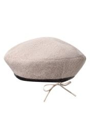 Naked Wardrobe Herringbone Beret at Nordstrom