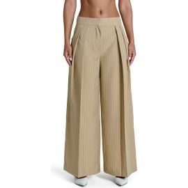 Naked Wardrobe Pinstripe Wide Leg Pants at Nordstrom