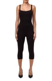 Naked Wardrobe Stretch Jersey Capri Jumpsuit at Nordstrom