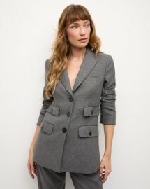 Nalani Dickey Jacket in Heather Grey at Veronica Beard