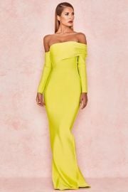 house of cb yellow dress