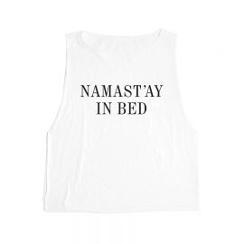 Namast\'ay In Bed Muscle Tee by Emi Jay at Emi Jay