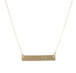 Nameplate Necklace at Peggy Li