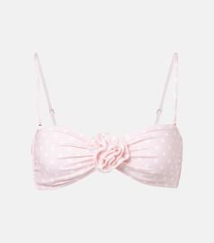 Nami polka-dot bikini top in pink - Bananhot at Mytheresa