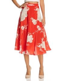 Nanette Faux-Wrap Floral Silk Midi Skirt at Bloomingdales