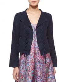 Nanette Lepore Angle Falls Structured Lace-Up Jacket at Neiman Marcus