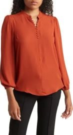 Nanette Lepore Blouson Sleeve Blouse in Picante at Nordstrom Rack