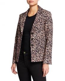 Nanette Lepore Bon Voyage Leopard-Print Blazer at Neiman Marcus