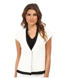 Nanette Lepore Cross The Line Jacket White Multi at Zappos