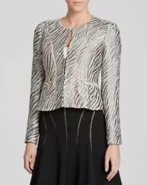 Nanette Lepore Jacket - Zebra Print at Bloomingdales