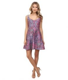 Nanette Lepore Machu Picchu Dress Fiesta Pink Multi at Zappos