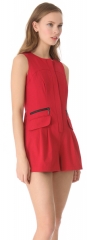 Nanette Lepore Sandstorm Romper in Red at Shopbop