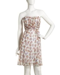 Nanette Lepore Shirred Strapless Dress at Last Call