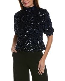 Nanette Nanette Lepore Nanette by Nanette Lepore Dani Velvet Sequin Top Shop Premium Outlets at Shop Simon