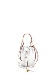 Nano Balloon bag in nappa and calfskin Soft White - at Loewe