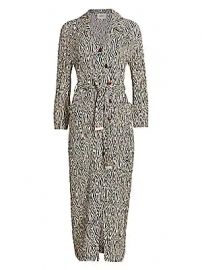 Nanushka - Capri Zebra-Print Long Shirtdress at Saks Fifth Avenue