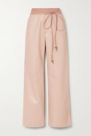 Nanushka - Chimo belted vegan leather wide-leg pants at Net A Porter