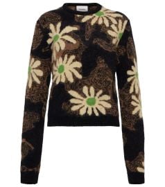 Nanushka - Eloise floral jacquard knit sweater at Mytheresa