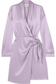 Nanushka - Siwa satin wrap dress at Net A Porter