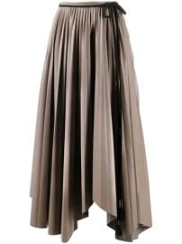 Nanushka Asymmetric Pleated Skirt - Farfetch at Farfetch