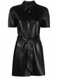 Nanushka Belted Mini Shirt Dress - at Farfetch