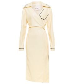 Nanushka Berna Vegan Leather Midi Wrap Dress at Mytheresa