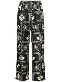Nanushka Brenda Silk Trousers Black at Farfetch