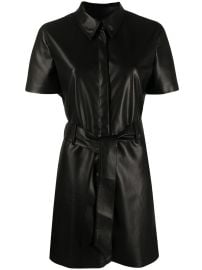 Nanushka Halli Belted Dress Black at Farfetch
