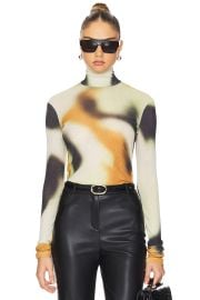 Nanushka Harri Top In Smudged Graffiti at Revolve