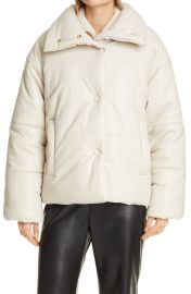 Nanushka Hide Vegan Leather Puffer Jacket at Nordstrom