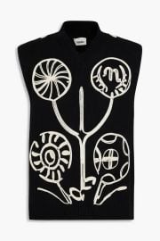 Nanushka Josias Embroidered Cotton Vest at The Outnet