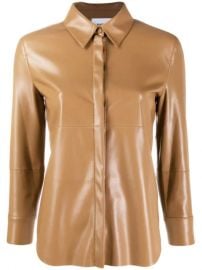 Nanushka Leather Effect Shirt - Farfetch at Farfetch